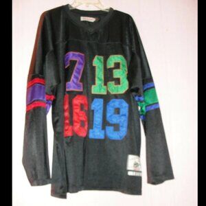 Vintage XXL Throwback Authentic 1975 Quarterbacks of the Century black Jersey